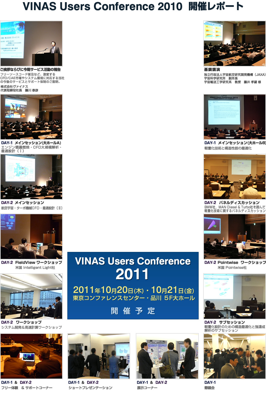 VINAS Users Conference 2010 開催レポート