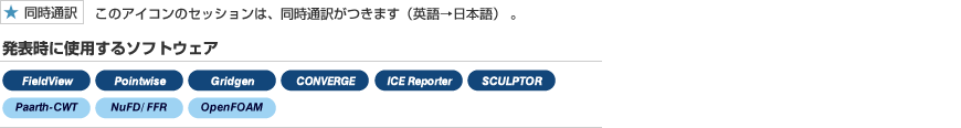 アイコンの説明と発表時に使用するソフトウェア