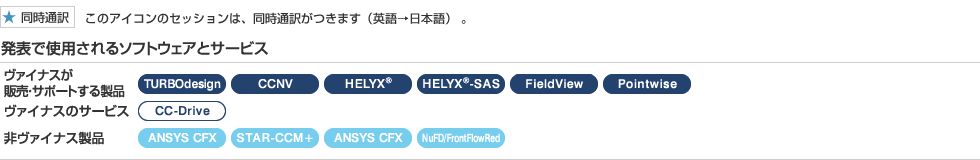 発表で使用されるソフトウェアとサービス　※五十音順